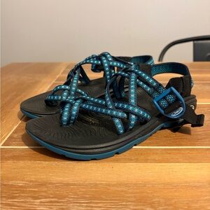 Chaco Z/Cloud Strappy Sport Sandals Blue Black Women’s Size 6